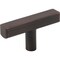 Jeffrey Alexander 2-1/4" Brushed Oil Rubbed Bronze Dominique Cabinet "T" Knob 845TL-DBAC - alternate 1